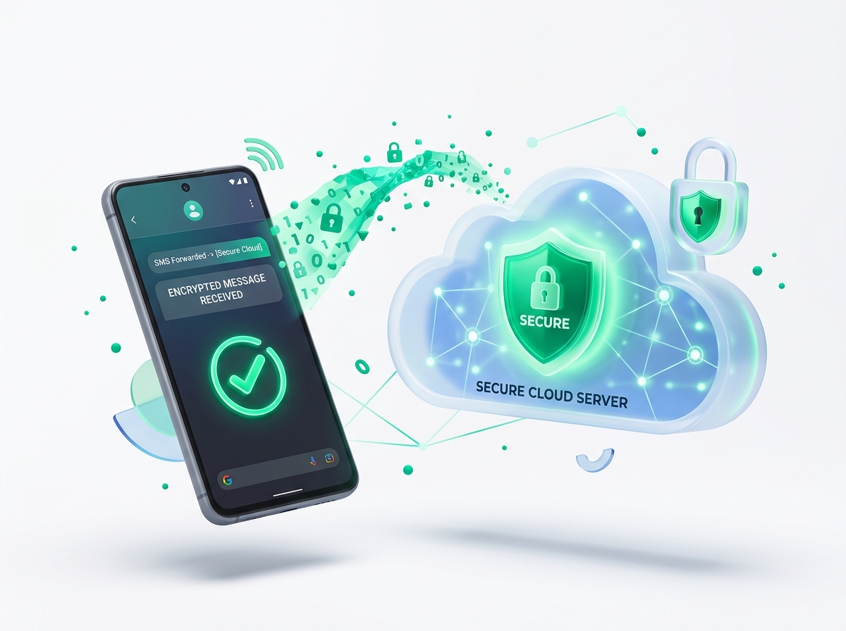 Android SMS Forwarder with Encrypted Cloud Server